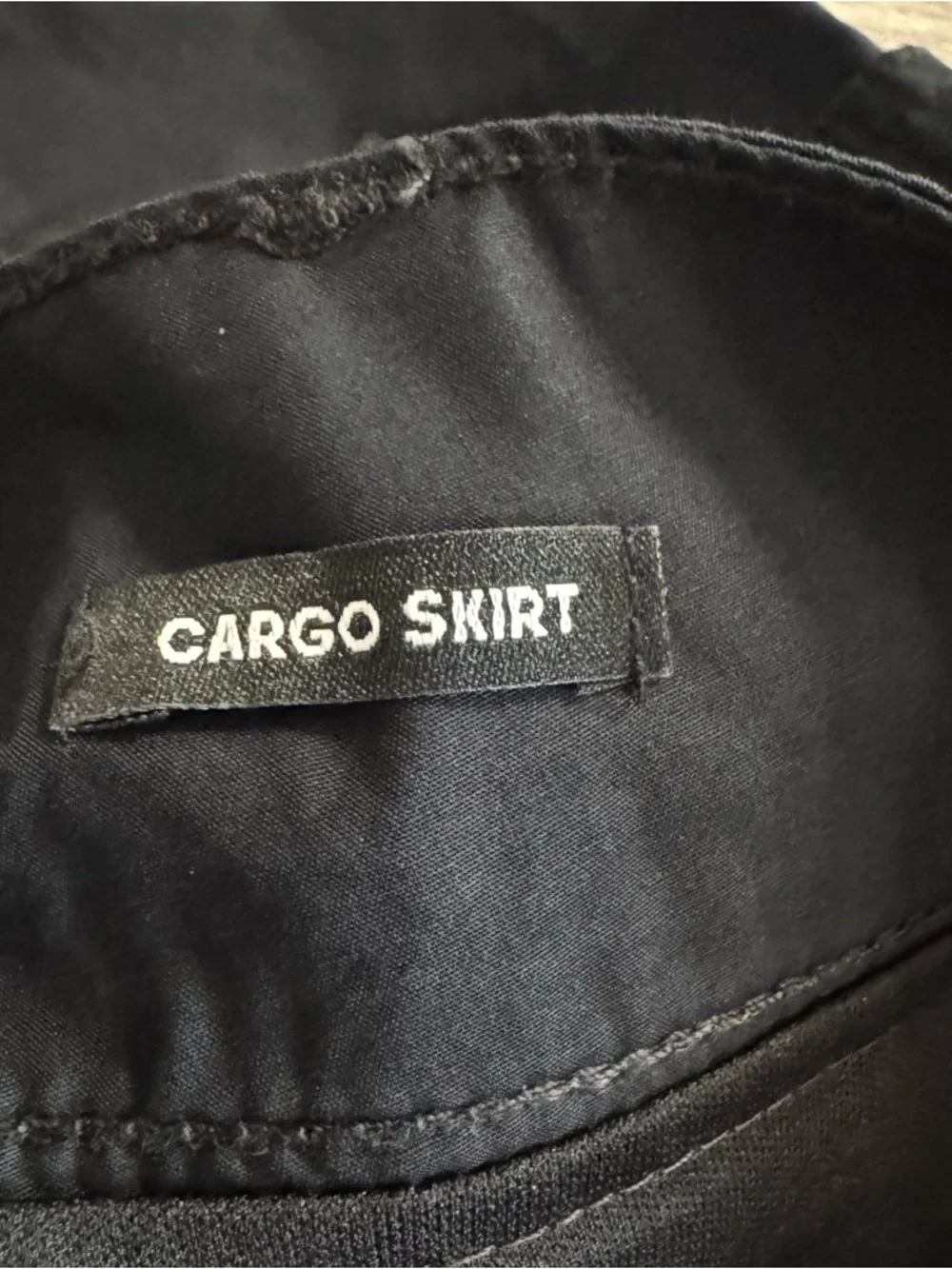 Justice Denim Girls Cargo Skirt With Belt Black Built In Shorts Size 18